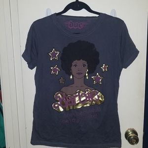 Juniors Black Barbie 'She's Beautiful! She's dynamite!' tee